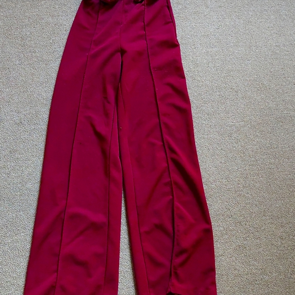Beautiful Maroon Wide Legged Flare Pants
